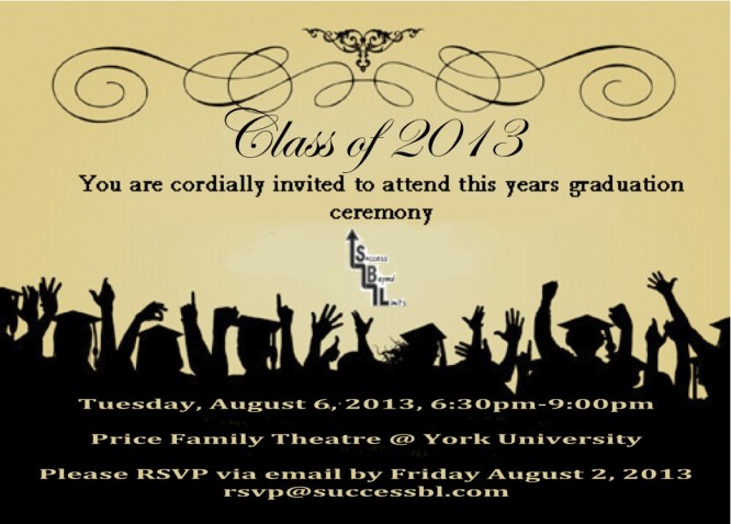 SBL 2013 Graduation Invite